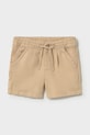 Дитячі шорти з додаванням льону Mayoral casual коричневий 1220.3F.Baby.PPY2