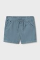 Mayoral szorty z dodatkiem lnu dziecięce casual niebieski 1220.3F.Baby.PPY2