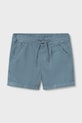 Mayoral szorty z dodatkiem lnu dziecięce casual niebieski 1220.3F.Baby.PPY2