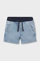 Mayoral szorty jeansowe dziecięce z elastanem niebieski 1221.3F.Baby.PPY2