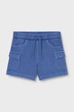 Mayoral szorty bawełniane dziecięce 1223.3H.Baby.PPY2 niebieski SS26