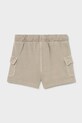 Mayoral szorty bawełniane dziecięce 1223.3H.Baby.PPY2 zielony SS26