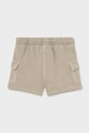 Mayoral szorty bawełniane dziecięce 1223.3H.Baby.PPY2 zielony SS26