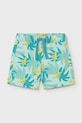 Детские хлопковые шорты Mayoral хлопок бирюзовый 1224.3H.Baby.PPY2