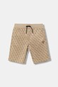 Guess szorty dziecięce dzianina beżowy L5RD07.K7122.PPY2