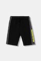 Guess szorty bawełniane dziecięce casual czarny L6RD00.KA6R4.PPY2