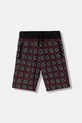 Guess szorty bawełniane dziecięce wzorzyste czarny L6RD10.KA6R4.PPY2