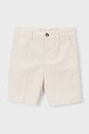 Mayoral szorty z domieszką lnu dziecięce 3201.5B.Mini.PPY2 beżowy SS26