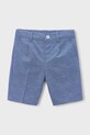 Mayoral szorty z domieszką lnu dziecięce casual niebieski 3201.5B.Mini.PPY2