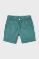 Детские шорты с добавлением льна Mayoral 3202.5C.Mini.PPY2 зелёный SS26