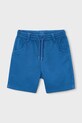 Mayoral szorty dziecięce z elastanem niebieski 3207.5E.Mini.PPY2