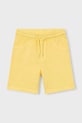 Mayoral szorty bawełniane dziecięce 3215.5J.Mini.PPY2 żółty SS26