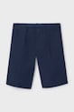 Dječje kratke hlače s dodatkom lana Mayoral bez uzorka mornarsko plava 6214.7A.Junior.PPY2