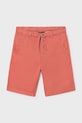 Dječje pamučne kratke hlače Mayoral 6216.7B.Junior.PPY2 narančasta SS26
