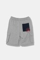 United Colors of Benetton szorty dresowe dziecięce bawełniane 39DJC903N.G.Seasonal szary SS26