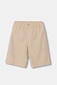 Dětské šortky s přídavkem lnu Emporio Armani látka béžová EB001063.AF20957
