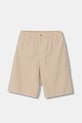 Dětské šortky s přídavkem lnu Emporio Armani látka béžová EB001063.AF20957