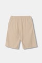 Dětské šortky s přídavkem lnu Emporio Armani EB001063.AF20957 béžová SS26