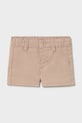 Mayoral Newborn szorty niemowlęce z elastanem beżowy 1271.1P.Newborn.PPY2