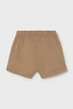 Детские хлопковые шорты Mayoral Newborn 1273.1R.Newborn.PPY2 коричневый SS26