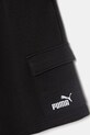Chłopiec Puma szorty dresowe dziecięce z bawełną ESS No. 1 Logo 684925 czarny