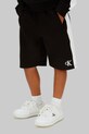 Calvin Klein Jeans спортен къс панталон за деца от памук черен LVCKSJC28B.128.176.PPY2