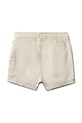 Calvin Klein Jeans šortky kojenecké bavlněné LVCKSJC59B.PPY2 béžová SS26