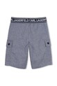Detské bavlnené šortky Karl Lagerfeld Z31087.114.150 modrá SS26