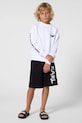 Karl Lagerfeld szorty dresowe dziecięce z bawełną czarny Z31082.86.108