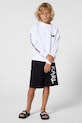 Karl Lagerfeld szorty dresowe dziecięce z bawełną czarny Z31082.114.150