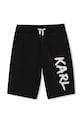 Karl Lagerfeld szorty dresowe dziecięce z bawełną Z31082.114.150 czarny SS26