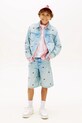 Chłopiec Tommy Hilfiger szorty dziecięce bawełniane KB0KB10304.128.176.PPY2 niebieski
