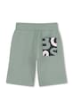Dječaci Dječje pamučne kratke hlače BOSS J52930.102.108 tirkizna