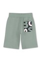 Dječaci Dječje pamučne kratke hlače BOSS J52930.162.174 tirkizna