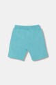 Guess szorty dresowe dziecięce bawełniane N6GD04.KA6R4.PPY2.M turkusowy SS26