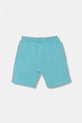 Guess szorty dresowe dziecięce bawełniane N6GD04.KA6R4.PPY2.M turkusowy SS26