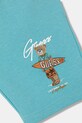 Chłopiec Guess szorty dresowe dziecięce bawełniane N6GD04.KA6R4.PPY2.M turkusowy