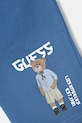 Chłopiec Guess szorty dresowe dziecięce bawełniane N6GD04.KA6R4.PPY2.M niebieski