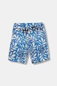 Guess šortky detské s prímesou ľanu L6GD03.WFBT0.PPY2.M modrá SS26