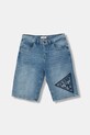 Guess šortky detské s ľanom modrá L6GD18.D41E0.PPY2.M