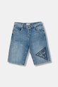Guess šortky detské s ľanom modrá L6GD18.D41E0.PPY2.M
