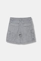 United Colors of Benetton gyerek rövidnadrág lenvászonnal 40G8C904J.G.Stagionale kék SS26