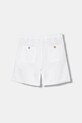 United Colors of Benetton σορτς Παιδικά με λινό 43WBC904I.G.Stagionale λευκό SS26