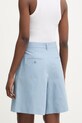 Oblečenie Šortky s prímesou ľanu Weekend Max Mara ECUBA 2615141022600 modrá