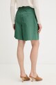Odzież Weekend Max Mara szorty z dodatkiem lnu ECUBA 2615141022600 zielony