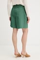 Odzież Weekend Max Mara szorty z dodatkiem lnu ECUBA 2615141022600 zielony