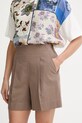 MM by Max Mara šortky dámske bavlnené BALTA hnedá 2616141018600