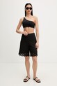 Max Mara Beachwear spodenki plażowe damskie UGUALE 2616781039600 czarny SS26