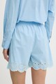 Odzież Stine Goya szorty damskie bawełniane SG.SS26.P146.2499 niebieski