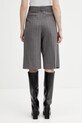 Odzież GANNI szorty z domieszką wełny A1110013 A1110013 szary